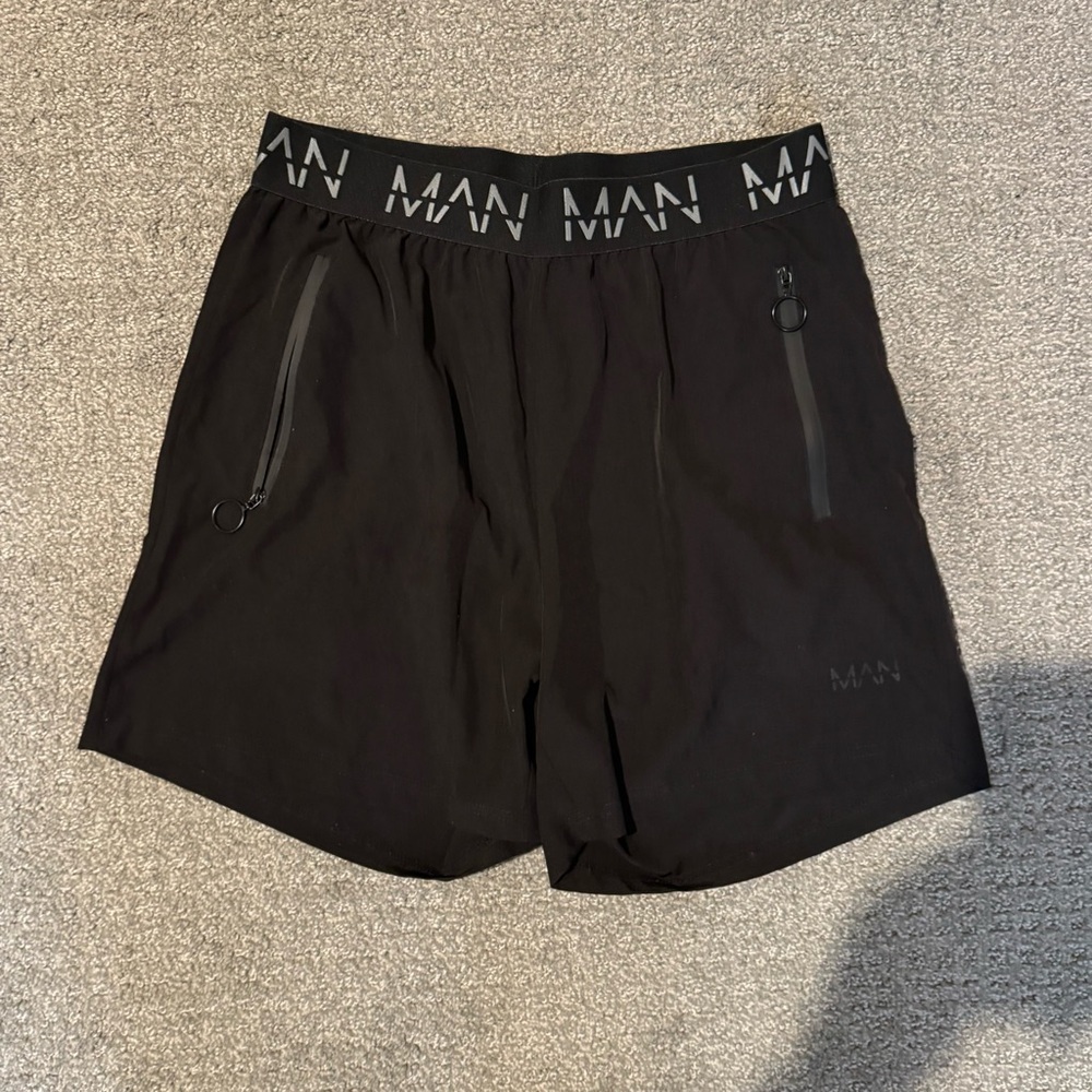 Black Athletic Shorts - Picture 2 of 3